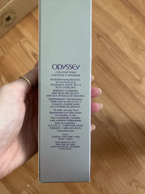 Avon Odyssey 1.7oz Women's Cologne  Spray New in box 2