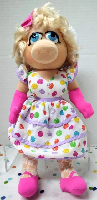 Vintage 1993 16" Miss Piggy Plush 'Put Some Zing In Your Spring' Doll