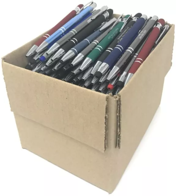 Bulk Lot - 5 LBS. Misprint Metal Retractable Pens - (Approx. 120 Pens)