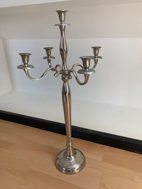 Kerzenständer, 5 -armig, 79 cm - Silber