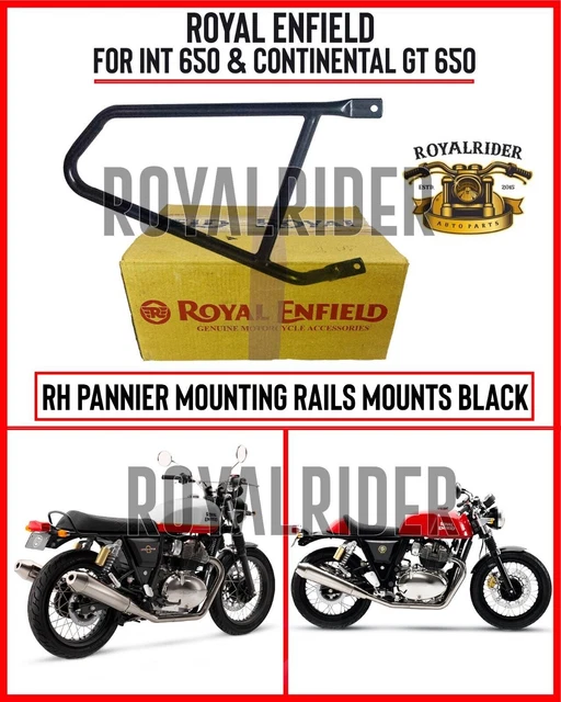 ROYAL ENFIELD RH Pannier Mount Rails Black For Interceptor 650 Gt 44 royal-enfield-rh-pannier-mount-rails-black-for-interceptor-650-gt-44