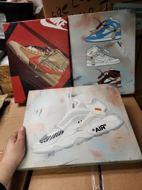 Oliver Gal Nike Air Jordan 1 Louis Vuitton canvas painting 20x28
