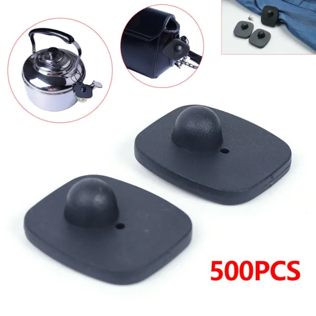 For RF Anti-Theft Alarm 500pcs Checkpoint EAS Retail Security Hard Tags W/ Pins