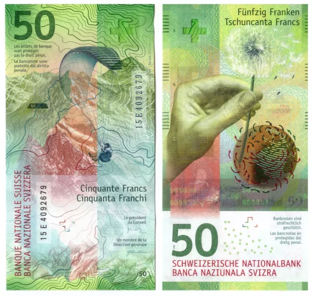 Switzerland - Swiss 50 Francs 2015 - P 77b - UNC