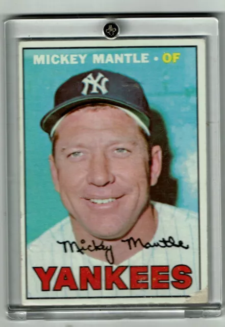 1967 TOPPS # 150 baseball card MICKEY MANTLE EX-NM