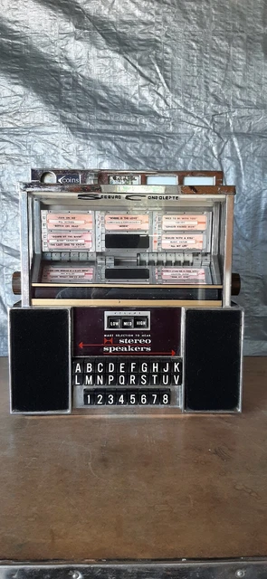 Seeburg Consolette Wallbox/Table Top Jukebox Selector With Speaker's
