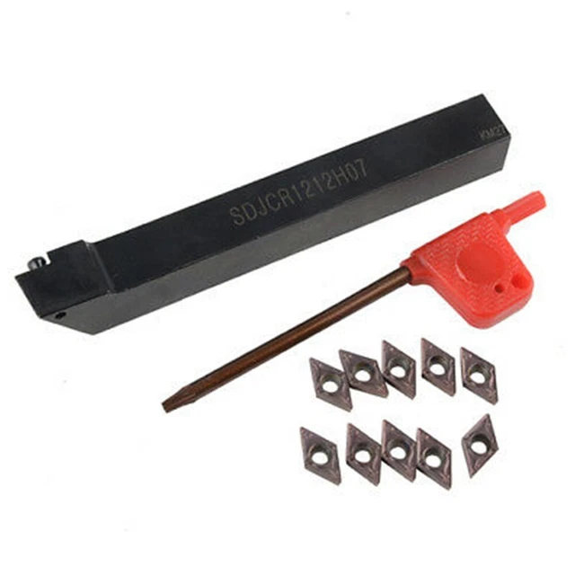 Porte-outil De Tournage SDJCR1212H07 Avec Inserts Carbure - Pour Barre D'alésage