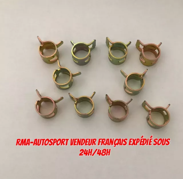 Lot De 10 Colliers De Serrage Ressort Pour Durite Ø 10Mm