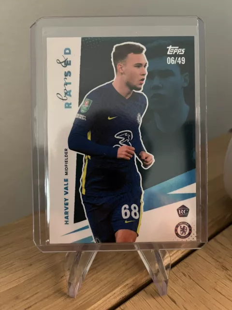 Topps Chelsea Team Set 2021/2022 - Harvey Vale born & raised /49 Blue Rookie RC