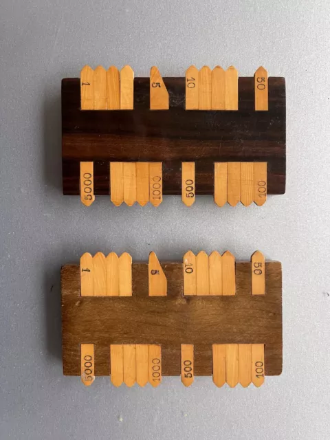 ancien compteur ou marqueur en bois pour jeux de cartes ou autres ( bistros  )