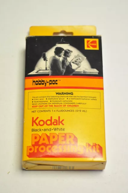Kodak hobby-pac Cat. 102 8562 to make 1 quart paper dev., stop bath & fixer.