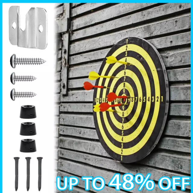 Dartboard Bracket Screws & Stabilisers Wall Hanging Dart Board Fixing Set Pack