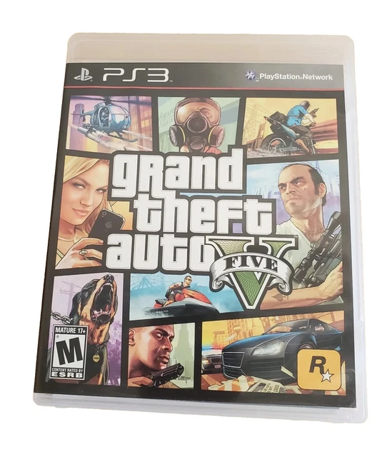 GRAND THEFT AUTO V GTA 5 Sony PlayStation 3 PS3 Game Complete W/ Map
