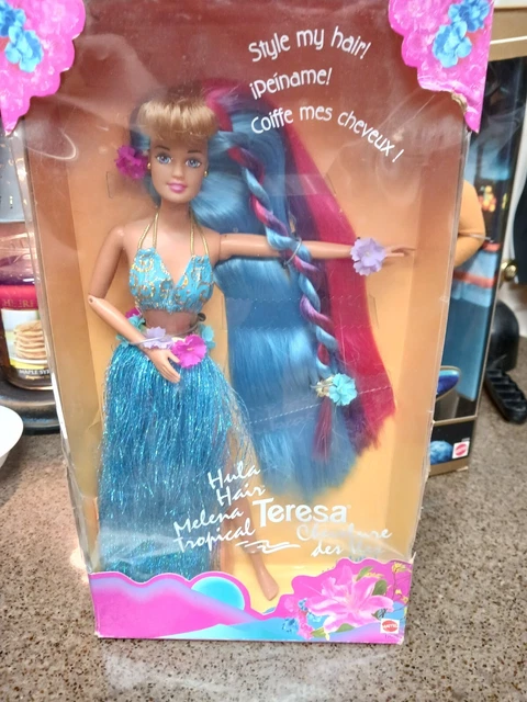 Hula Hair Teresa, Barbie Mattel, 1996, NRFB, Box has Damage Hula Hair Teresa, Barbie Mattel, 1996, NRFB, Box has Damage