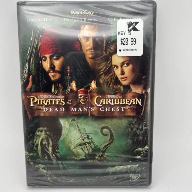 PIRATES OF THE CARIBBEAN 2 II - Dead Man's Chest DVD NEW/SEALED. BR3