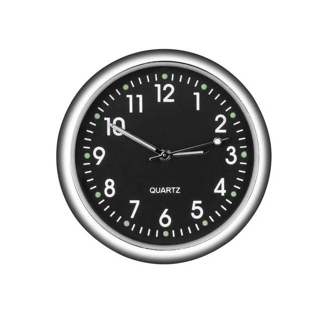 Analog Practical Car Clock Self Luminous Auto Accurate Styling Stick On