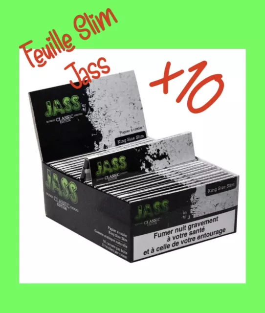 10 Feuille à rouler slim Jass OCB Feuille Longue