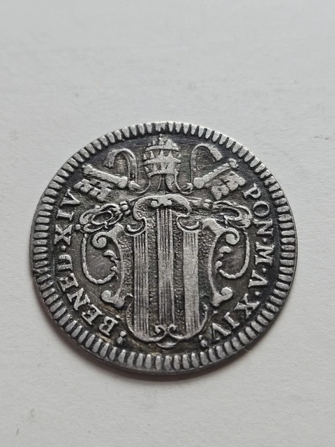 1755 Grosso, Benedetto XIV. Stato Pontificio." TOTA PVLCHRA ES "