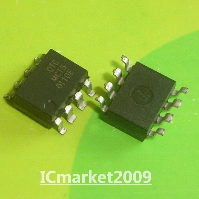 10 PCS MCT6 SMD-8 DUAL Dual Phototransistor Optocouplers Chip IC