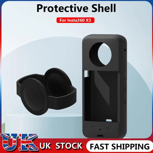 Soft Waterproof Panoramic Action Camera Protective Cover for Insta360 X3 (Black)