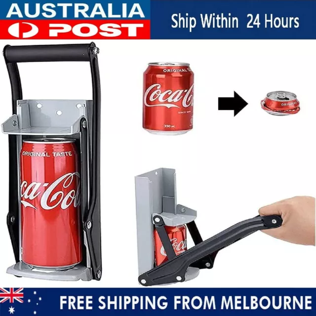 Can Crusher 16oz Beer Soda Smasher Aluminium Recycling Wall mount bottle opener