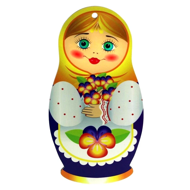 Planche a découper en forme Poupée russe - Matriochka - Artisanat russe en Bois