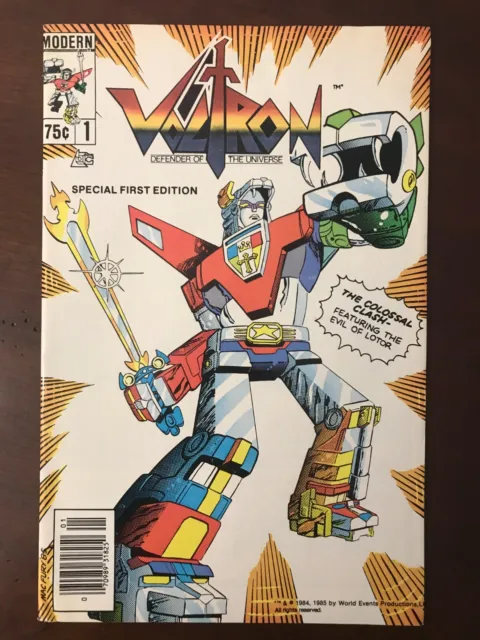 Vintage Voltron Defender of the Universe Comic Book First Issue 1 1985 Modern