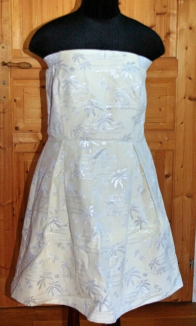 Robe Bustier ETAM En Coton Imprimé Multicolore - Taille 40, Parfait état - Occasion Très Bon état