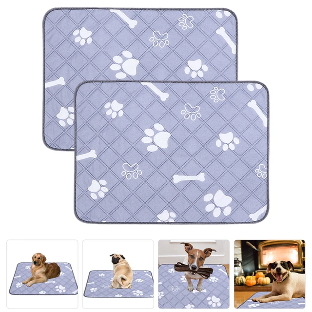 2 piezas Pee Pad lavable antideslizante perro Pee Pad gato esterilla orina fugas Pee