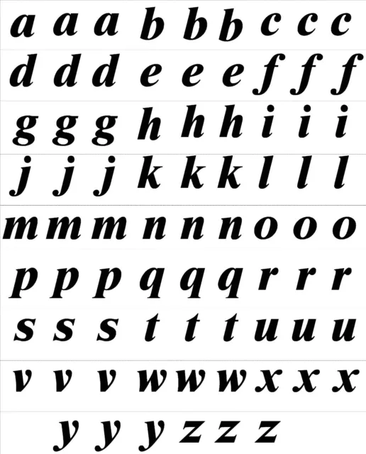 Alphabet Buchstabenkappen unten, gemischt Vinyl Aufkleber A bis Z A-Z Aufkleber Handwerk Zum Selbermachen 2