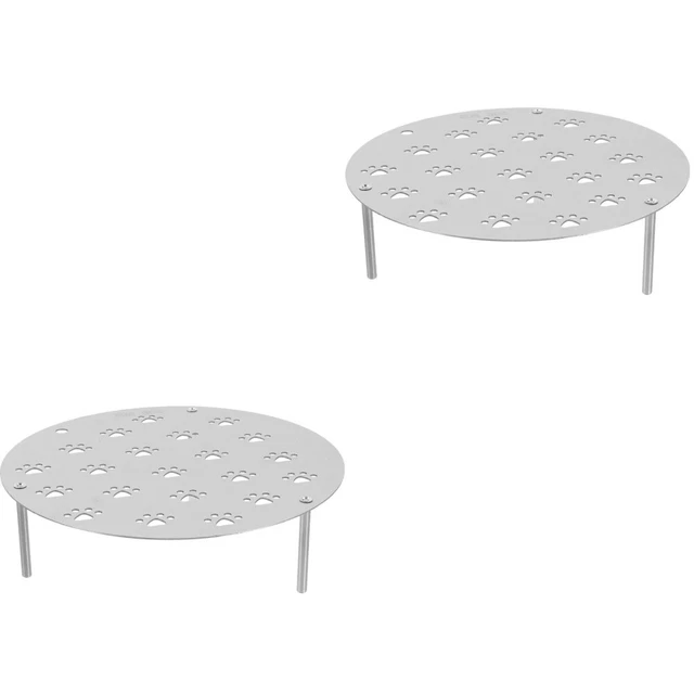 Panier Vapeur En Acier Inoxydable - 24x24x5 Cm, Pieds Amovibles - Pour Autocuiseur, Cuisson à La Vapeur