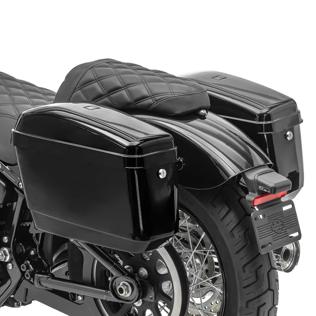 Sacoches Cavalières Kawasaki VN 800/900/2000 Custom – Craftride, Couleur Arizona Noir, Neuves