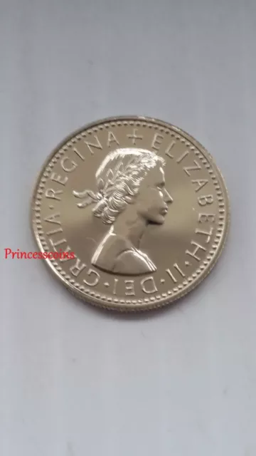 Gb Royal Mint 1970*Unc*Last Issued Elizabeth Ii Proof Sixpence Coin-Km#903 2