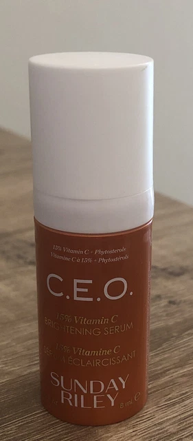 Suero de vitamina C domingo Riley CEO .27 OZ ¡Nuevo sin caja! ¡Auténtico!