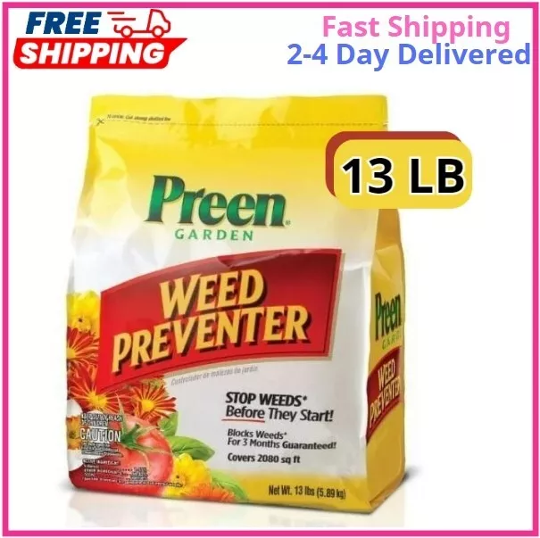 Preen Garden Weed Preventer - 13 lb. Bag - Covers 2,080 Sq. ft. - Free Shipping