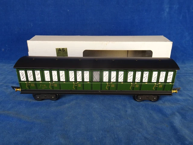 Voiture PLM A6 Ty 8302 - Train AS O - Métal Sérigraphié - Fabrication Française - RARE