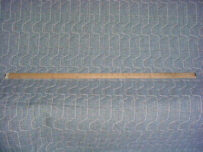 12-1/4Y Kravet Lee Jofa Slate Blue Sand Embroidered Matelasse Upholstery Fabric 2