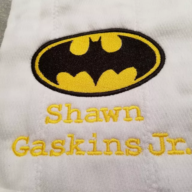 Baby Personalized Burp Cloth Batman