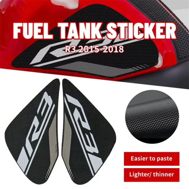 Suitable Fit for YAMAHA R3 2013-2018 antiskid sticker side knee fuel tank Decal