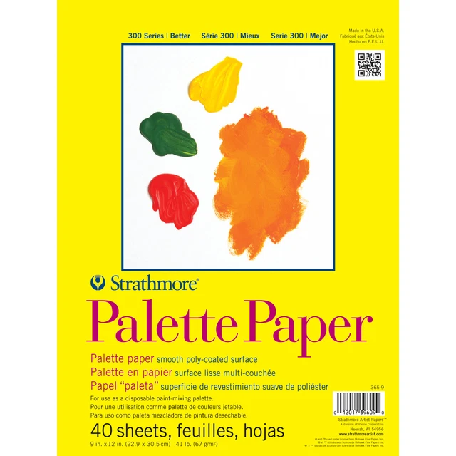 Paquete de 2 almohadillas de papel paleta Strathmore 9"X12""-40 hojas -365900