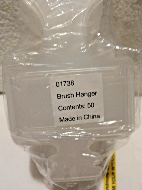 Brush Holders Retail Store Supplies Contents (50 to Pack) Sturdy Plastic #01738