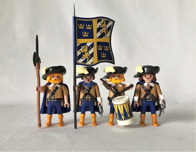 PLAYMOBIL SCHWEDISCHE SOLDATEN Musketier Trommel 30 j hriger Krieg playmobil-schwedische-soldaten-musketier-trommel-30-j-hriger-krieg