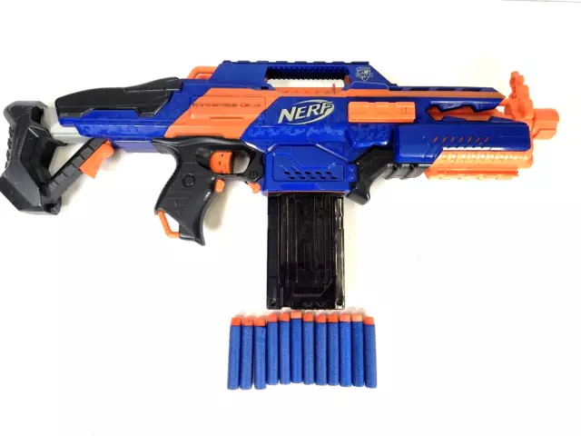 NERF RAPIDSTRIKE CS-18  BLASTER Toy Gun Toy N-STRIKE ELITE Motorised Rapid Fire