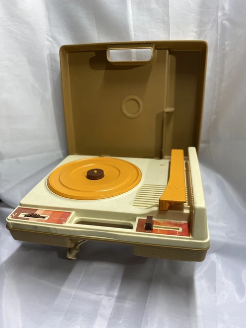 Vintage 1978 Fisher Price Record Player Model 825 Kid Phonograph Turntable Works