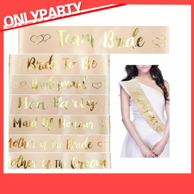 2023 Peach Hen Party Sashes Team Bride To Be Sash Wedding Girls Night Out Party 3