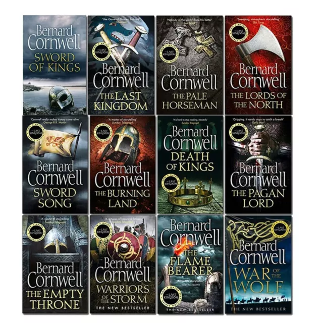 Bernard Cornwell The Last Kingdom Series 12 Books Collection Set Sword of Kings
