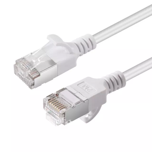 MicroConnect V-FTP6A02W-SLIM CAT6A U-FTP Slim. LSZH. 2m