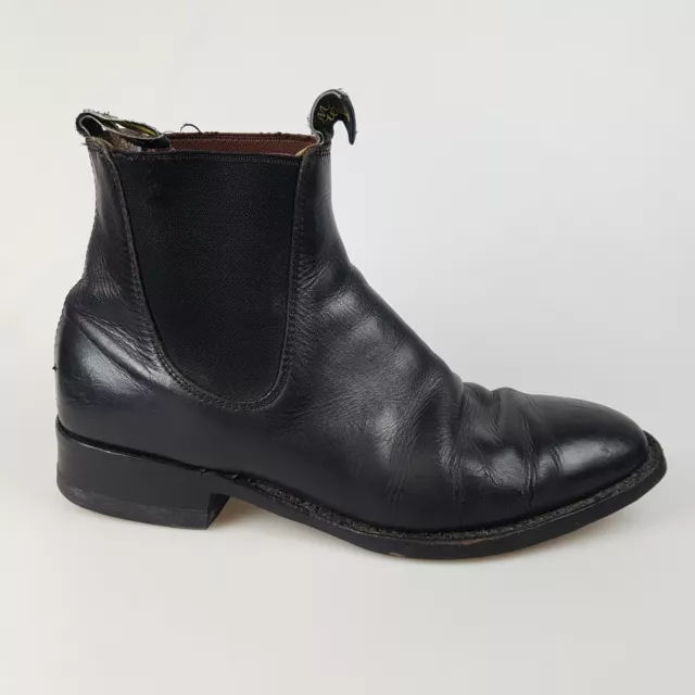 Men's RM WILLIAMS Sz 7.5 RMW / 8.5 US Boots Black Leather | 3+ Extra 10% Off