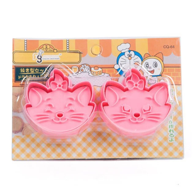 Cat Cookie Cutter Plastic Biscuit Knife Baking Fruit Cake Kitchen Tools Mold  q
