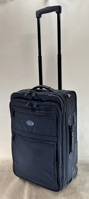 Kirkland Signature 22” Upright Expandable Wheeled CarryOn Suitcase Black Cordura